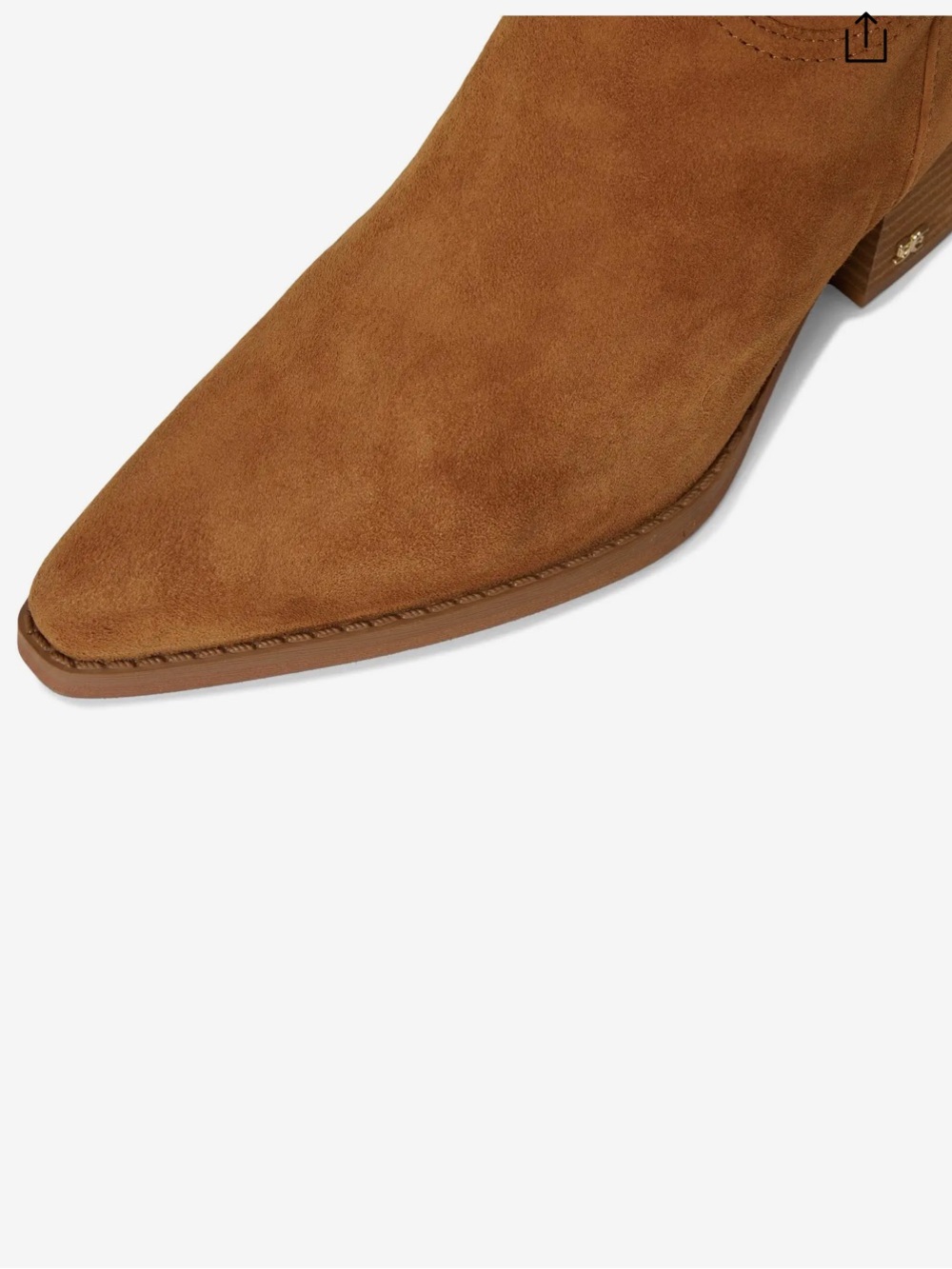 San Edelman Wyatt Tall Suede Block Heel Boots - Brown - Picture 6 of 9